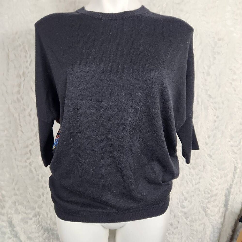 Derek Lam collection dolman to black floral back Size small